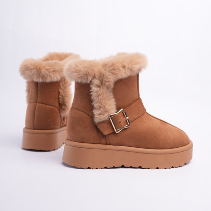 Botas ugg miel con hebilla