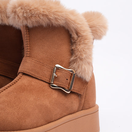 Botas ugg miel con hebilla