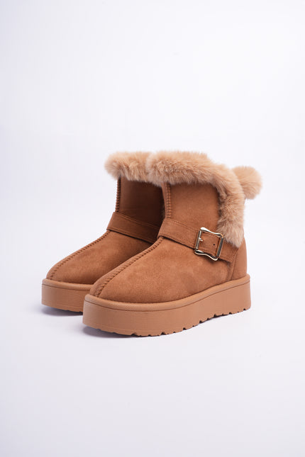 Botas ugg miel con hebilla