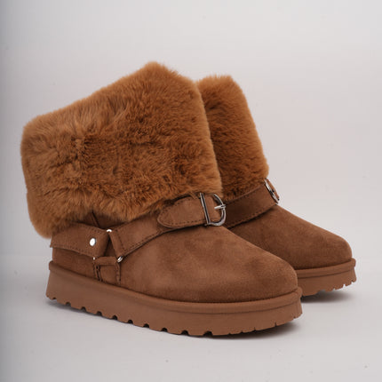 Botas ugg miel cuello peluche