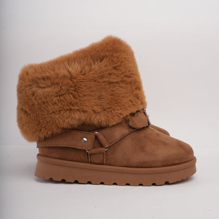 Botas ugg miel cuello peluche
