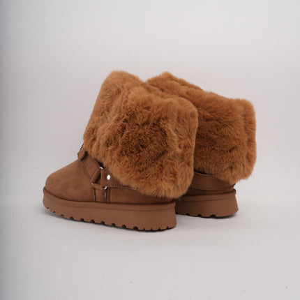 Botas ugg miel cuello peluche