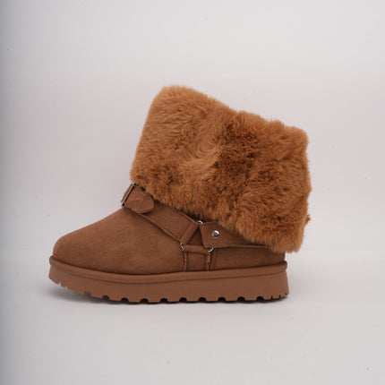 Botas ugg miel cuello peluche