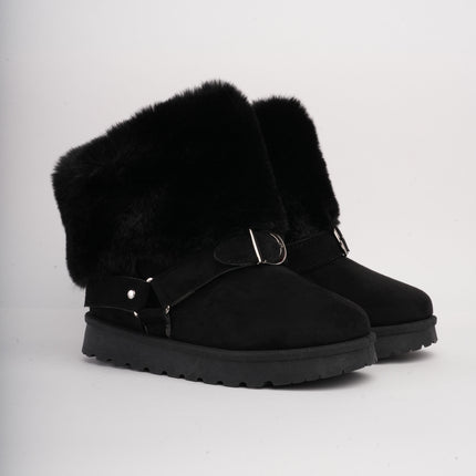 Botas ugg negras cuello peluche