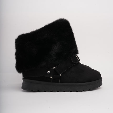 Botas ugg negras cuello peluche