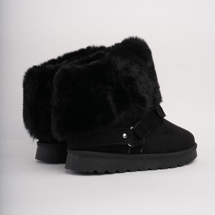 Botas ugg negras cuello peluche