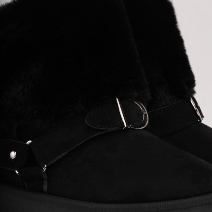 Botas ugg negras cuello peluche
