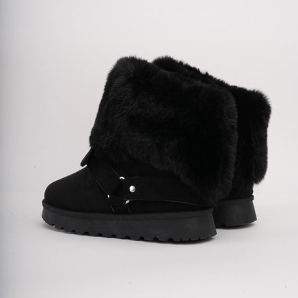 Botas ugg negras cuello peluche
