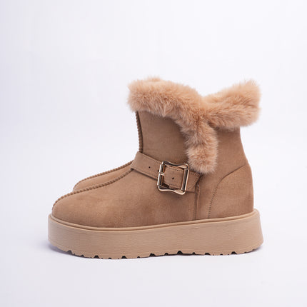Botas ugg taupe con hebilla
