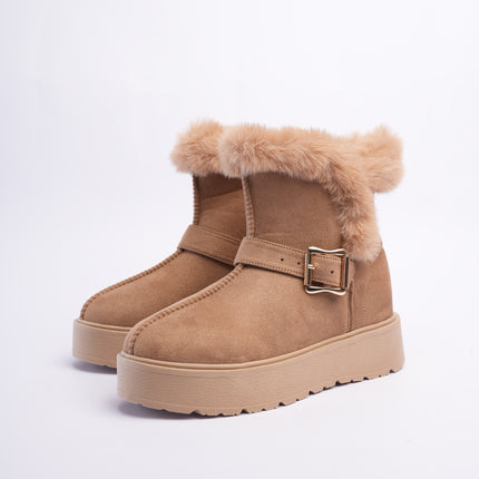 Botas ugg taupe con hebilla