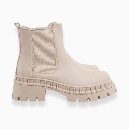 Botines básicos hueso