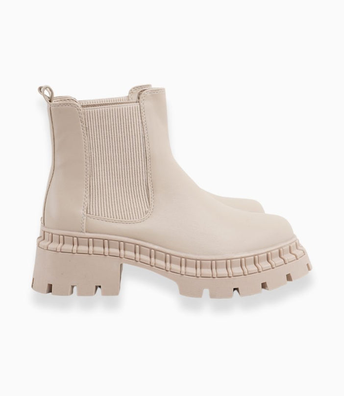 Botines básicos hueso