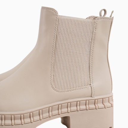 Botines básicos hueso