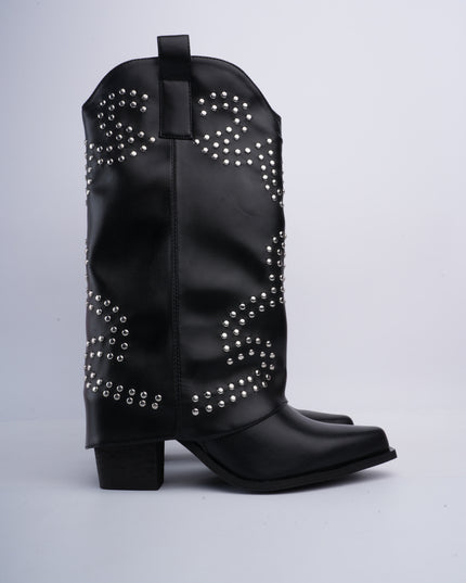 Texanas largas negras con taches