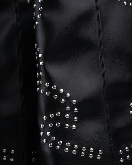 Texanas largas negras con taches