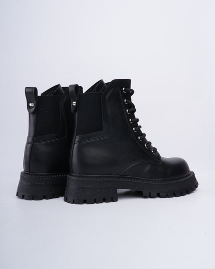 Botines negros estilo militar