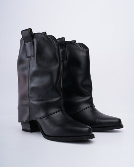 Texana negra corta lisa