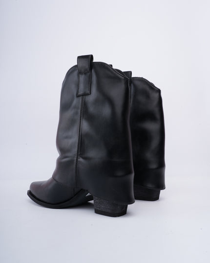 Texana negra corta lisa