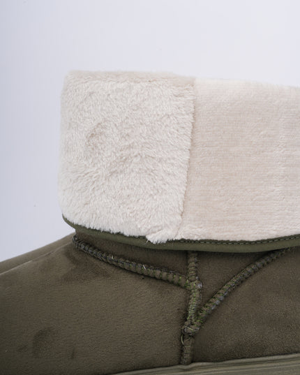 Botas ugg verde peluche externo