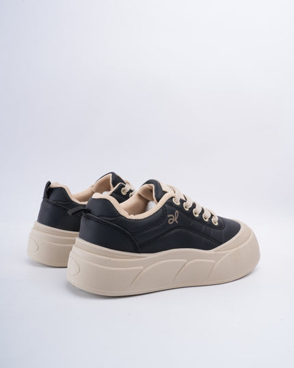 Tenis negros punta redonda