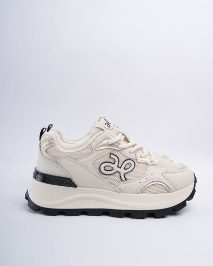 Tenis crema x logo