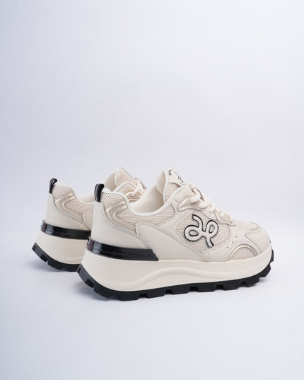 Tenis crema x logo