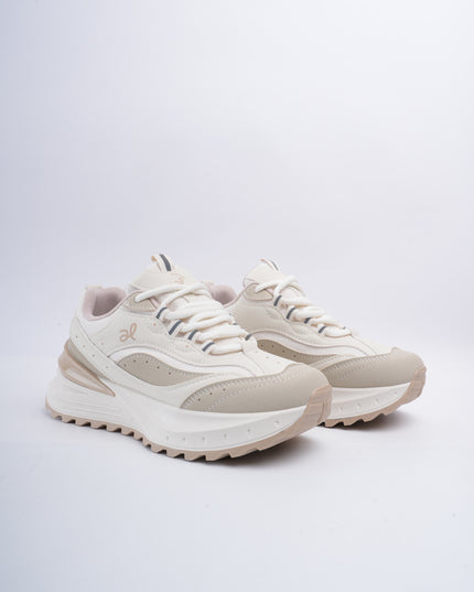 Tenis beige plataforma