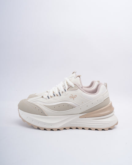 Tenis beige plataforma