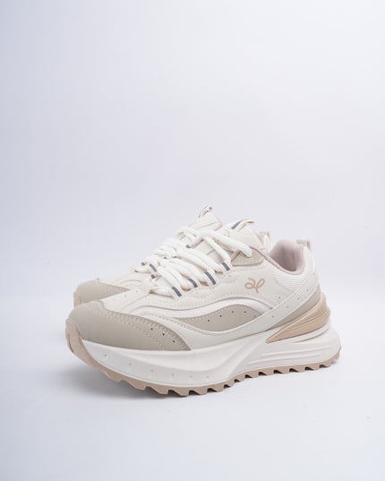 Tenis beige plataforma