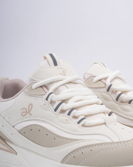 Tenis beige plataforma