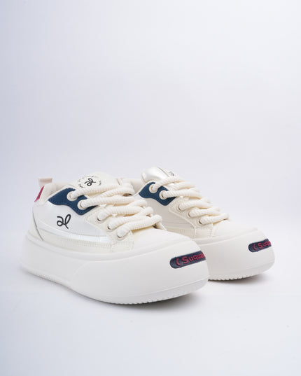 Tenis crema x azul