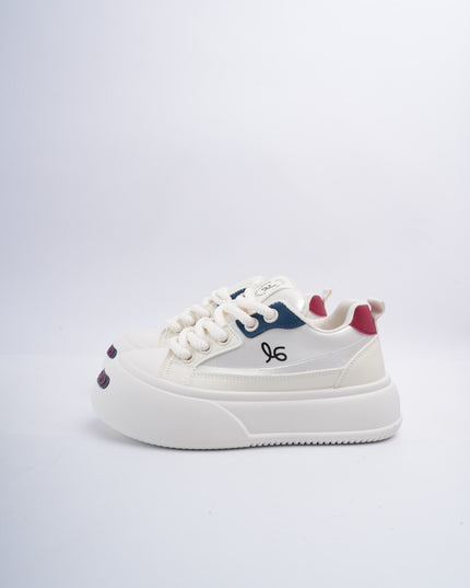 Tenis crema x azul