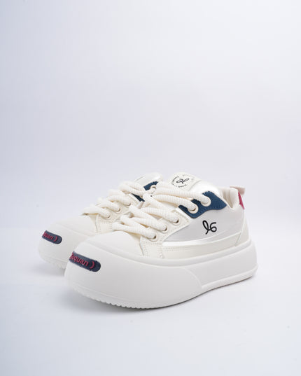 Tenis crema x azul