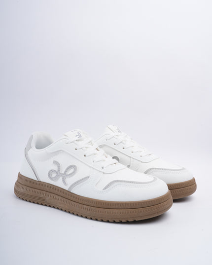 Tenis blancos x gamuza