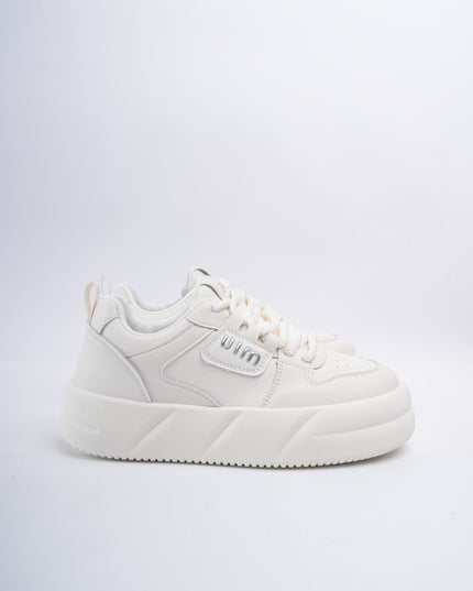 Tenis blancos x plateado