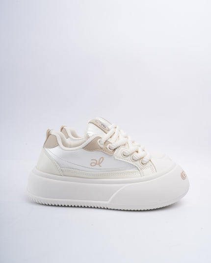 Tenis crema x beige