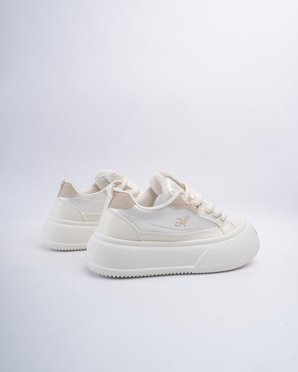 Tenis crema x beige