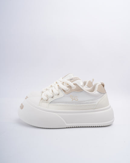 Tenis crema x beige