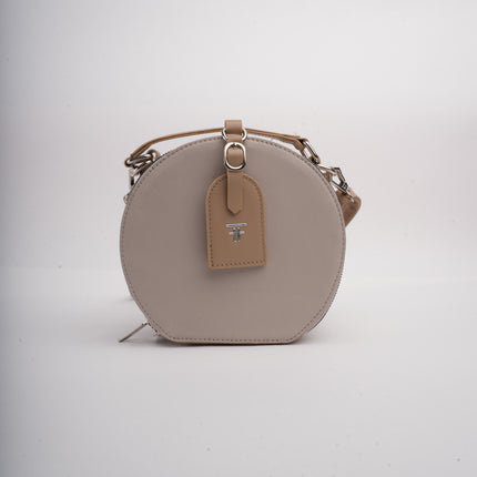 Bolso beige redondo