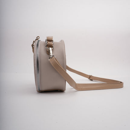 Bolso beige redondo