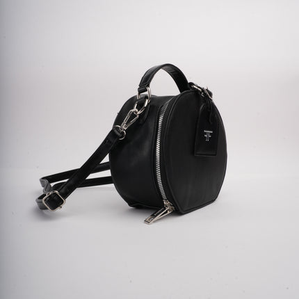 Bolso negro redondo