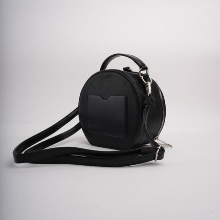 Bolso negro redondo