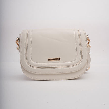 Bolso blanco con correa ajustable