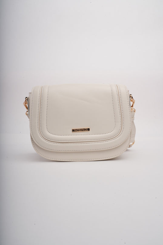 Bolso blanco con correa ajustable