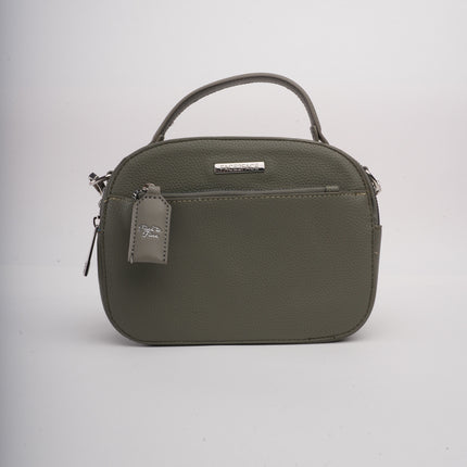 Bolso verde mediano sencillo