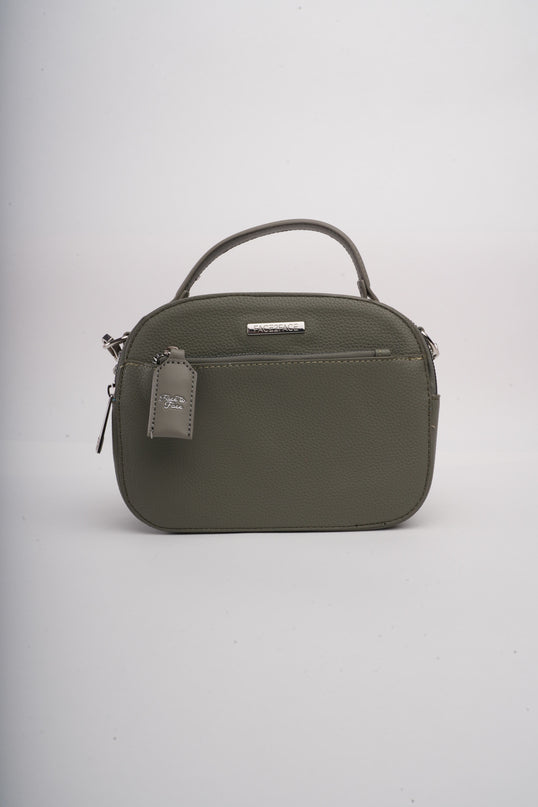 Bolso verde mediano sencillo