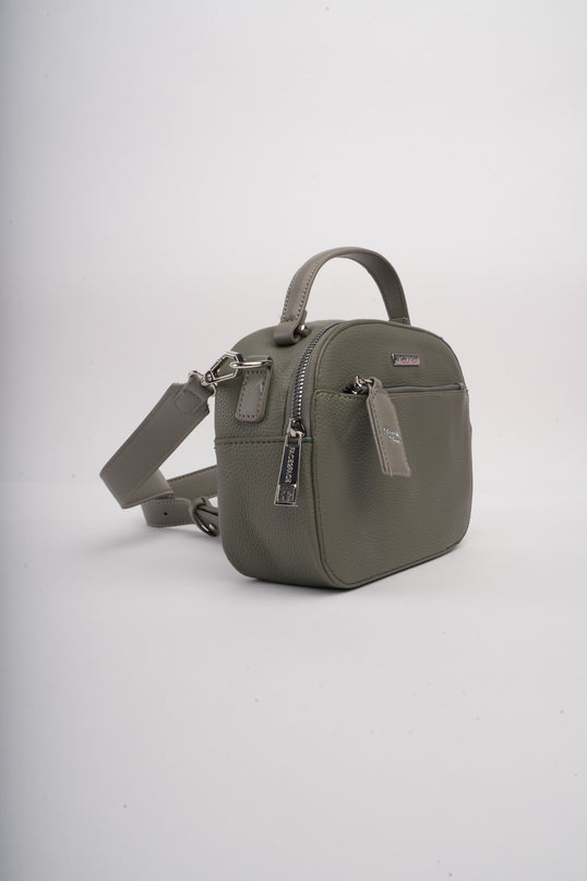 Bolso verde mediano sencillo