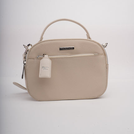 Bolso beige mediano sencillo