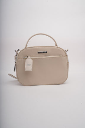 Bolso beige mediano sencillo
