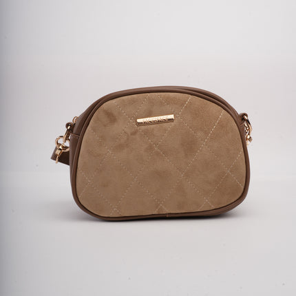 Bolso kaki acolchado x grabado